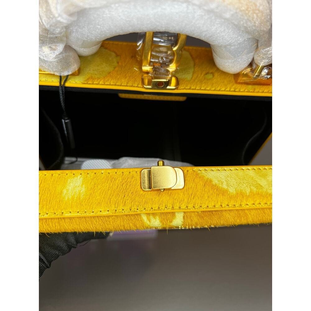Brandon Blackwood Standard Kendrick Trunk in Yellow Distressed Ponyhair - Picture 9 of 9